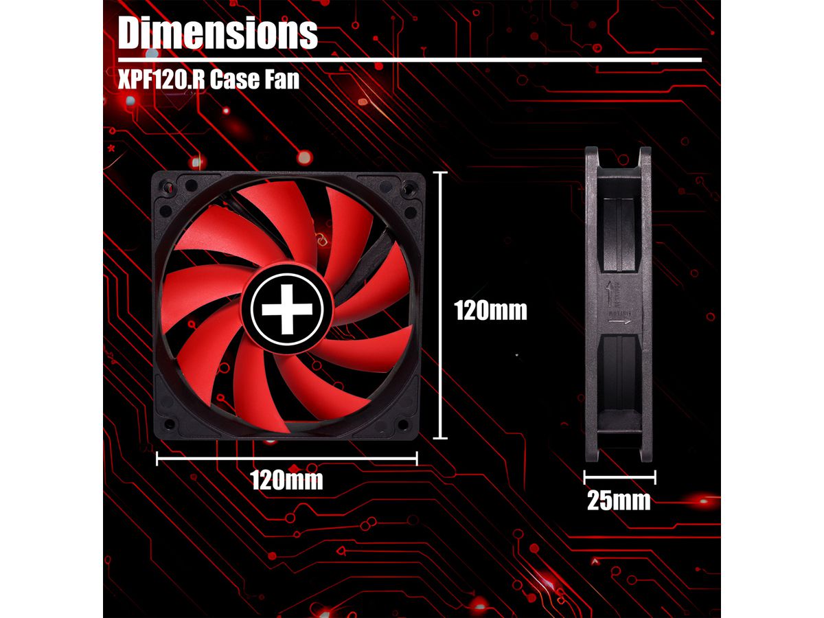 Xilence XPF120.R 120mm Performance Case Fan, 3PIN
