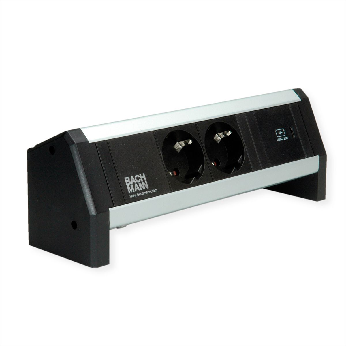 BACHMANN DESK 2xprotective contact USB C, USB Charger 30W GST18