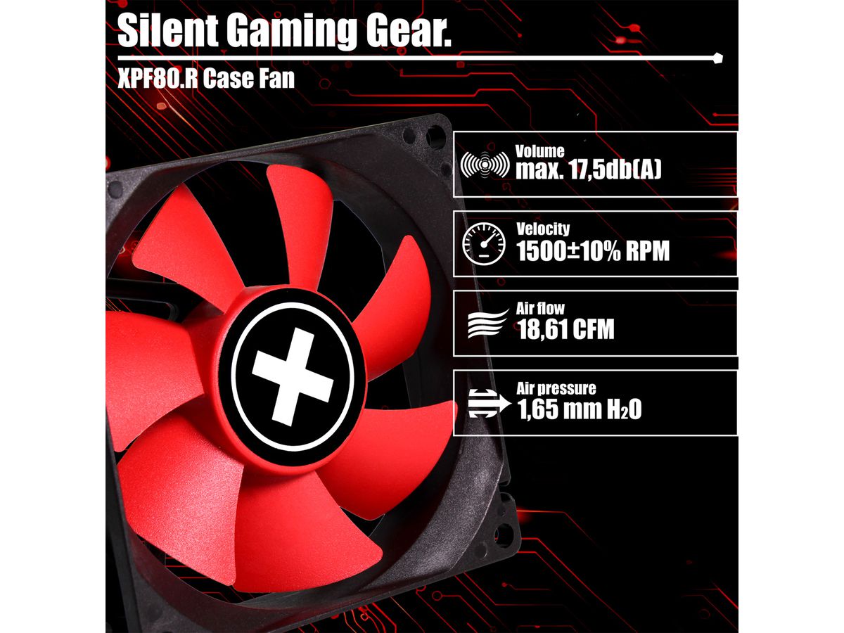 Xilence XPF80.R 80mm Performance Case Fan, 3PIN