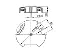 BACHMANN kabelslang Easy-Cap zilver
