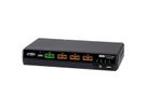 ATEN CS1184DPH4C 4-Port USB 5K DP/HDMI Universal Secure KVM Switch , Single Display mit Cardreader