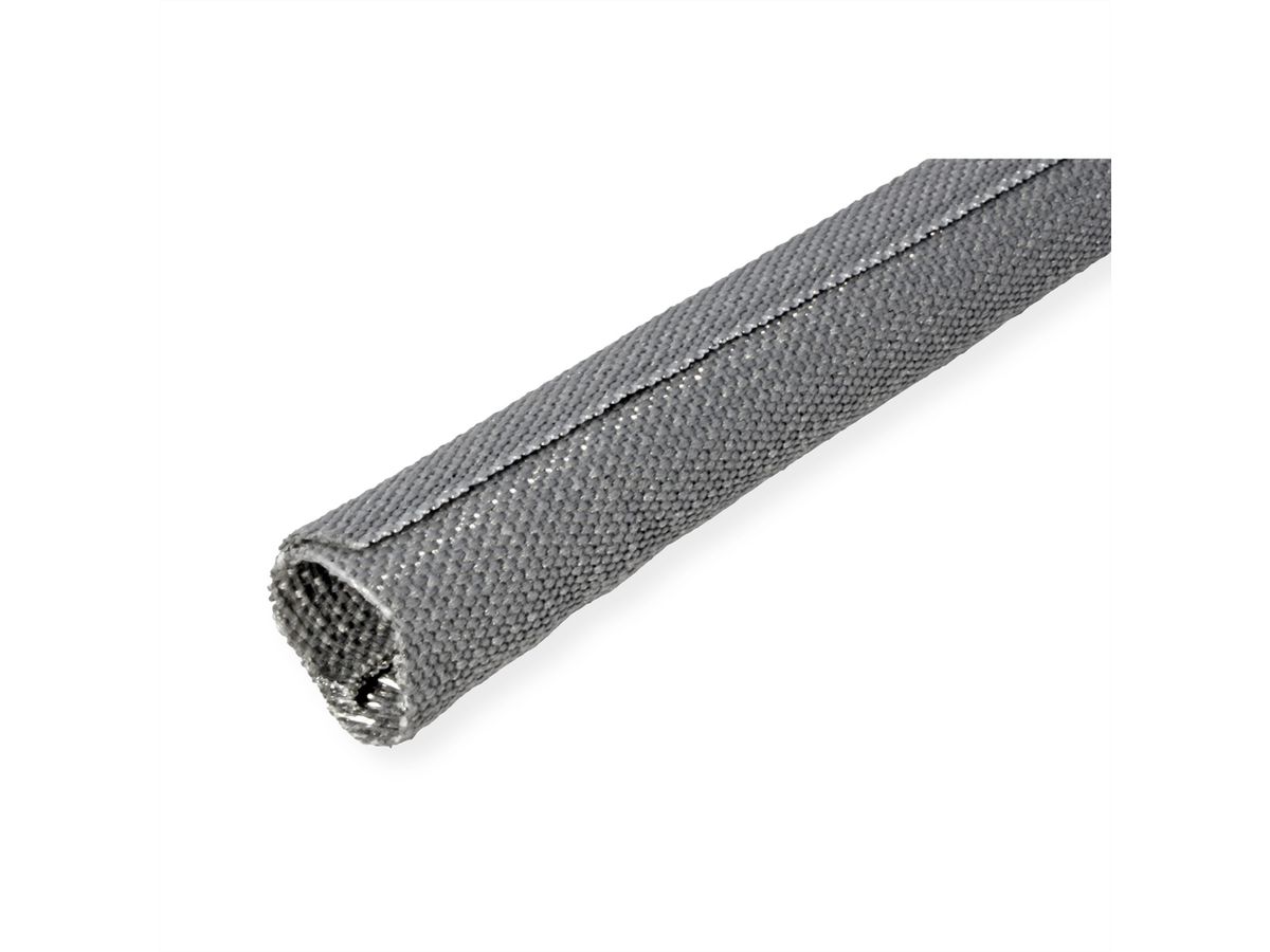 VALUE stoffen slang SNAP voor kabelbundeling, grijs, 25 m
