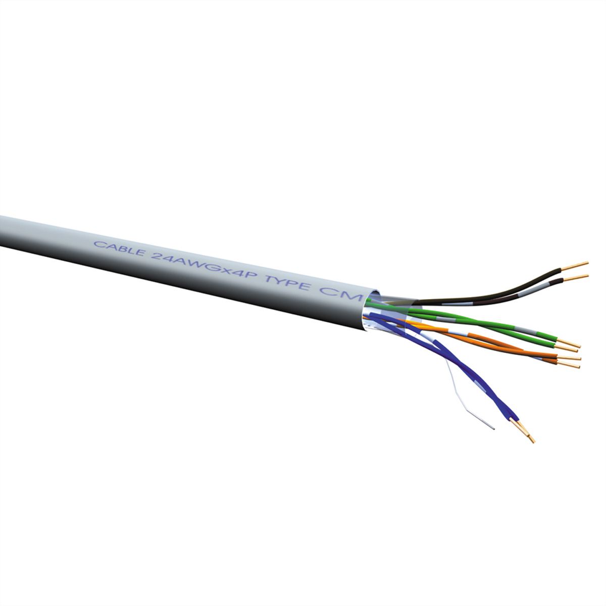 ROLINE UTP kabel Cat.5e (Klasse D), soepel, 100m