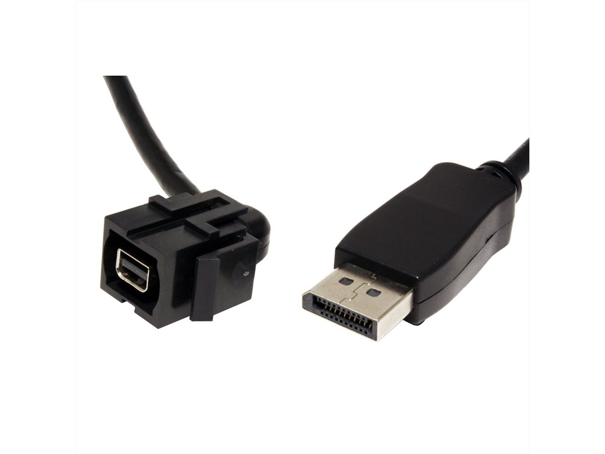 BACHMANN Keystone Mini Displayport/Displayport, black