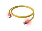 EasyLan S/FTP DualBoot® LED Kabel Cat.6A (Class EA), LSOH, geel, 0,5 m