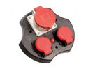 BACHMANN standaard inzetstuk 2xCEE7/3-1xCEE f., voor kabeltrommel 399.180 thermische beveiliging