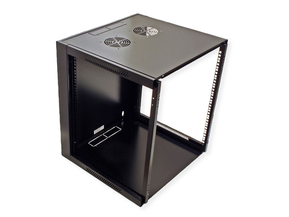 VALUE 19" Wall Mount Rack 12U, 640x570x600 mm (HxWxD), black