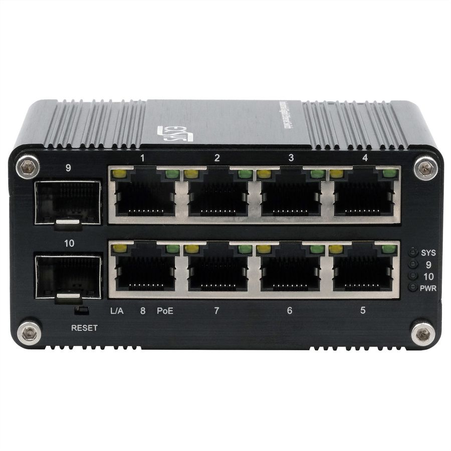 EXSYS EX-62035MPoE-SFP-8+2 industriële Gigabit SFP PoE+ miniswitch Web Managed
