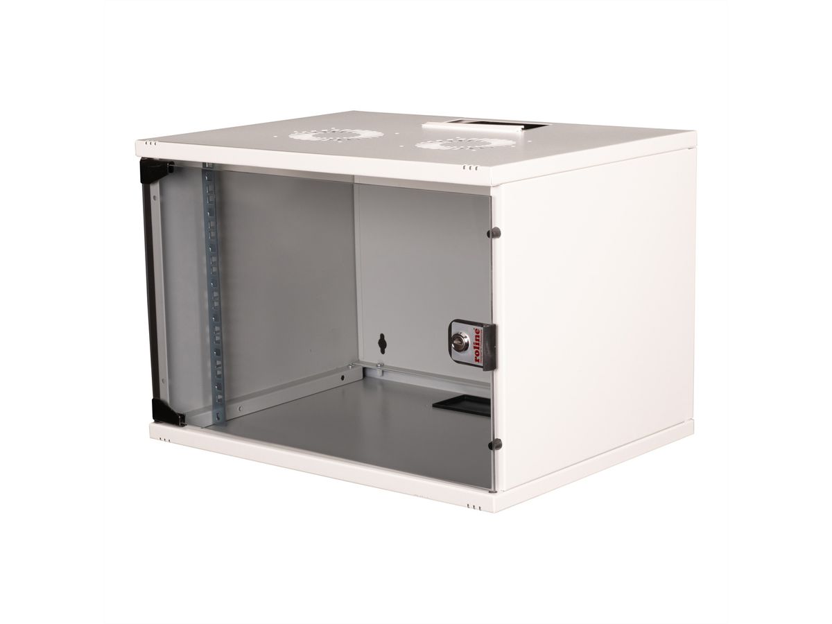 ROLINE 19-inch wandbehuizing Basic 7 U, 540x400 BxD Bouwpakket grijs