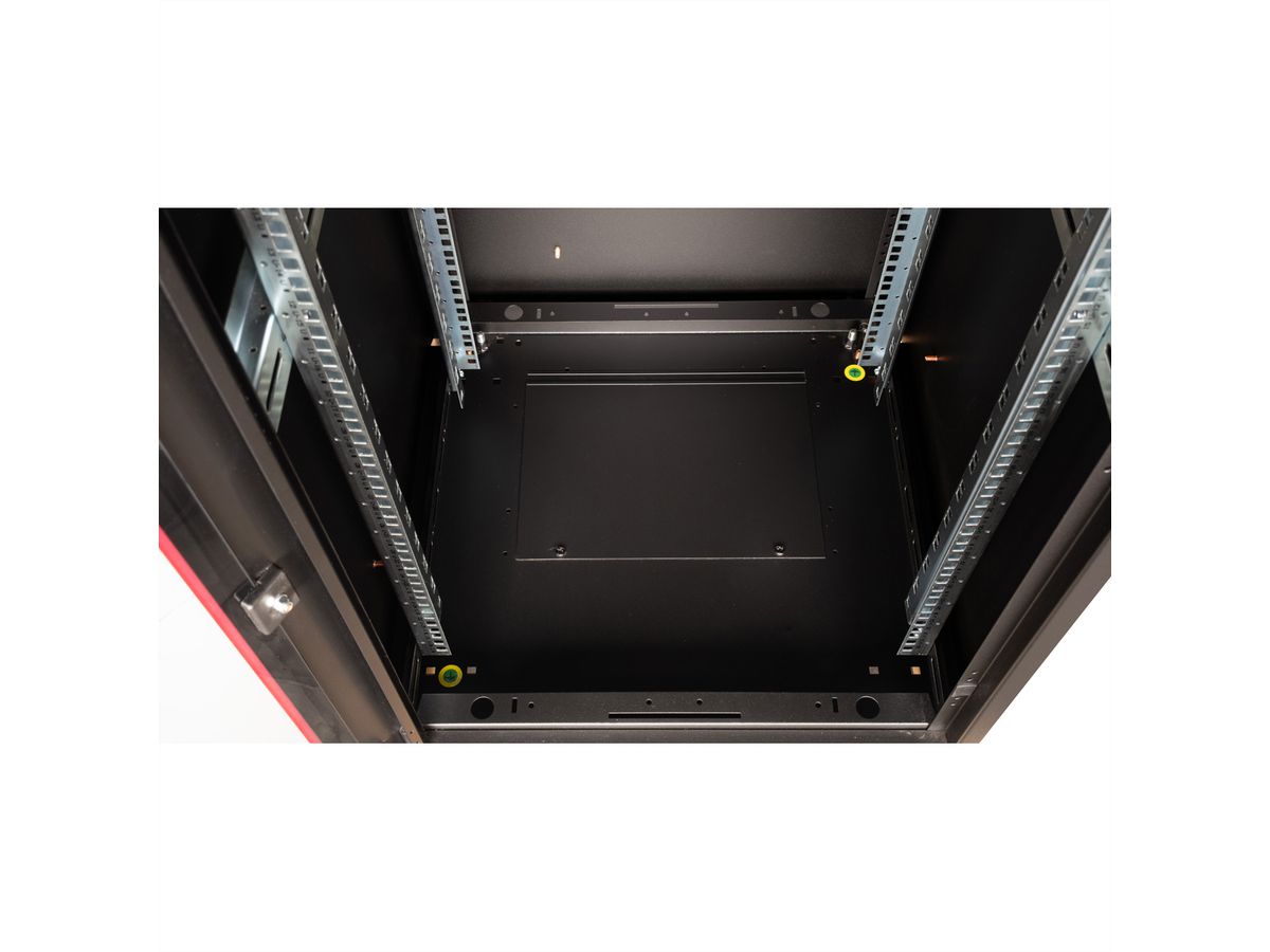 ROLINE 19-inch network cabinet Basic 26 U, 600x800 WxD glass door black