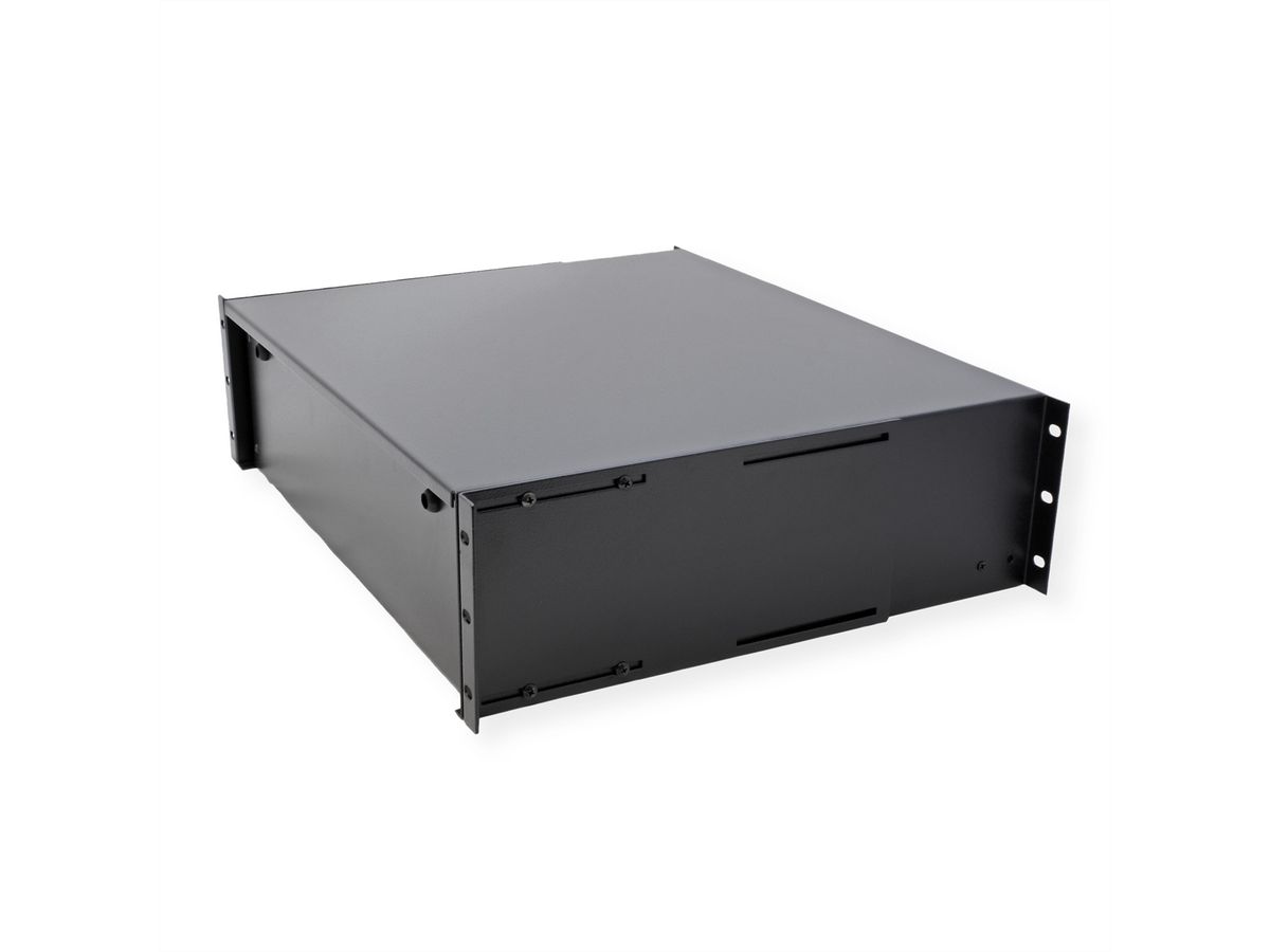 ROLINE 19-inch toetsenbordlade 3 U, 400mm diep afsluitbaar zwart