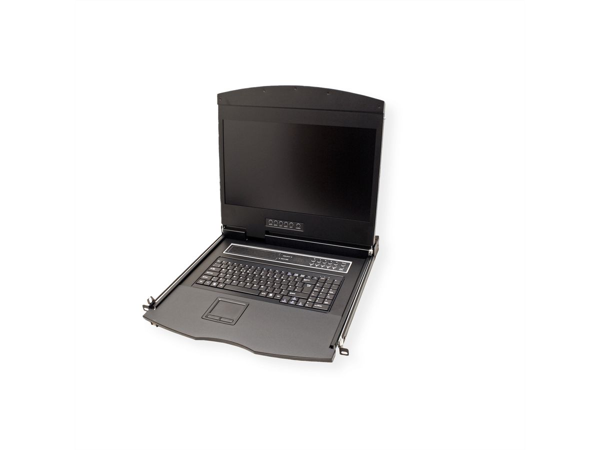 VALUE 19" LCD KVM Console, 48 cm (19") TFT, VGA, USB, UK-Layout