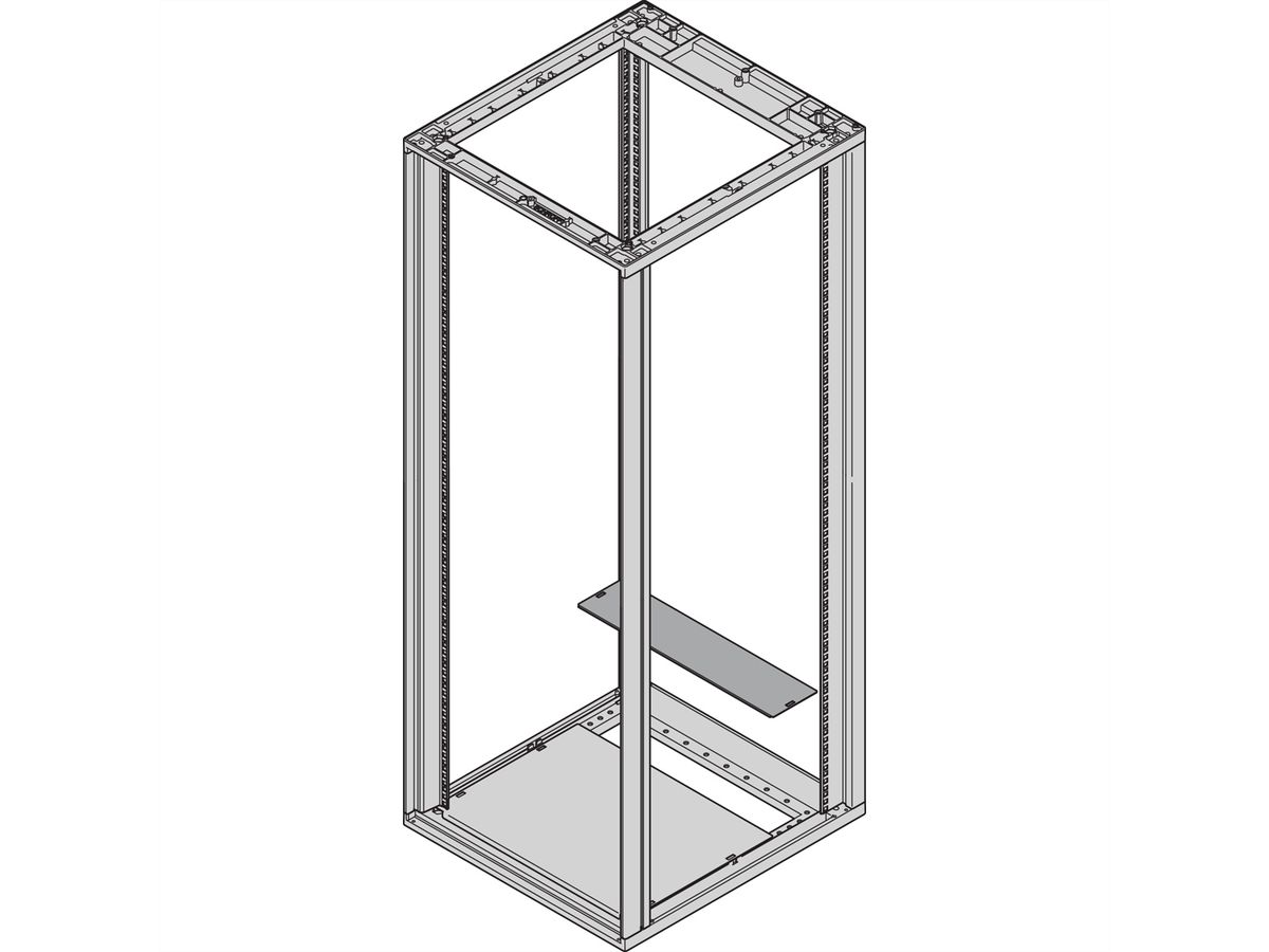 SCHROFF Novastar Base Plate, Multi Pieces, Rear Cover, Plain