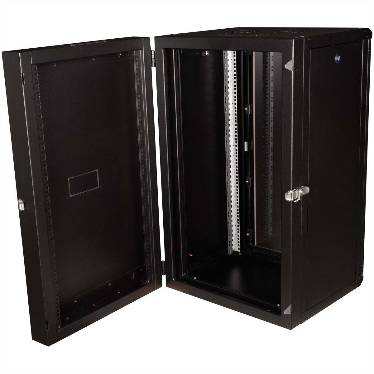 ROLINE 19-inch wall-mounted housing Pro 20 U, 600x600 WxD two-piece swivelling black