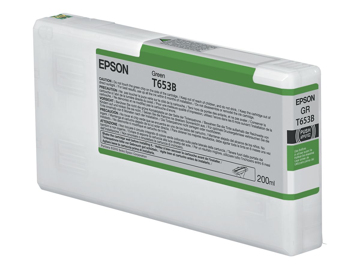 Epson T653B Green Ink Cartridge (200ml)