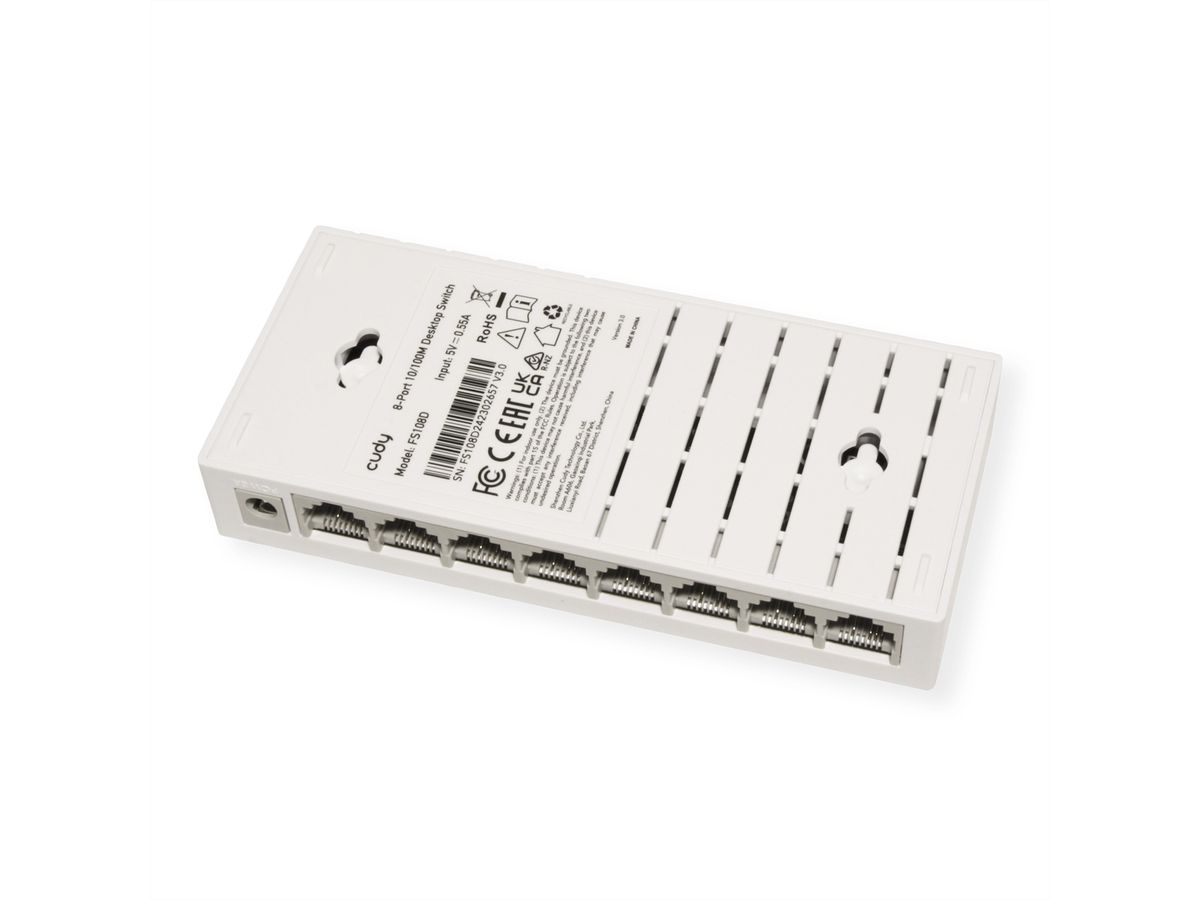 CUDY FS108D 8-poorts 10/100 Desktop Switch