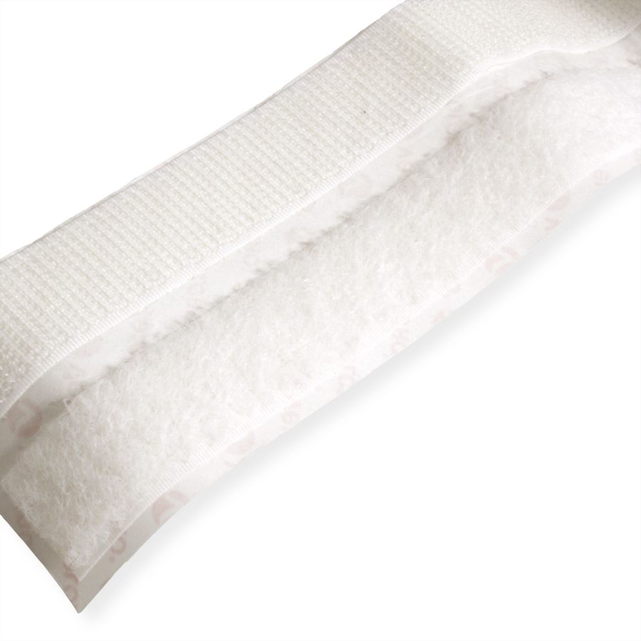 VELCRO® zelfklevend klittenband 20 mm x 1 m wit
