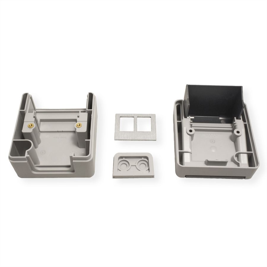 EasyLan preLink / fixLink Opbouw doos grijs
