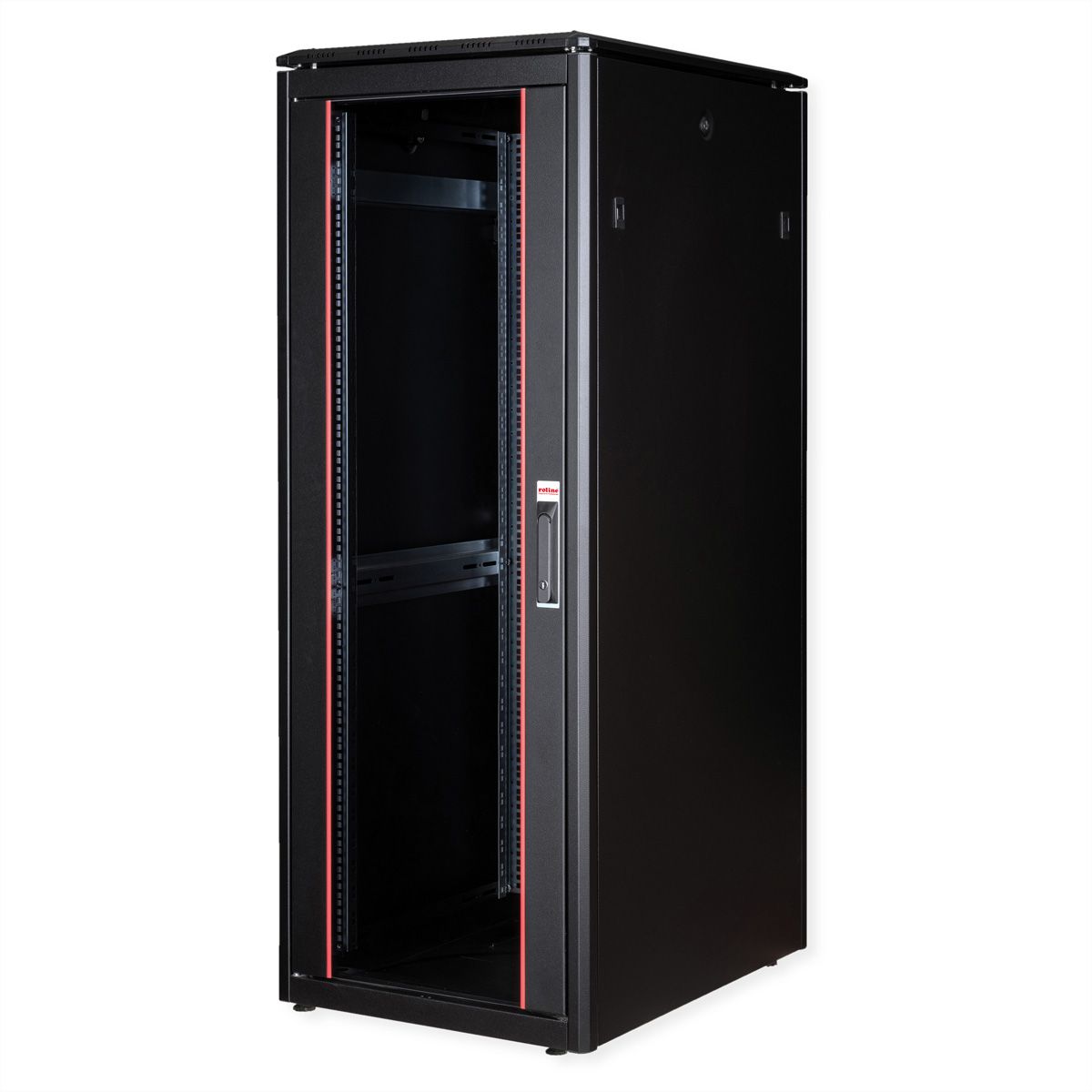 ROLINE 19-inch netwerkkast Pro 32 U , 600x800 BxD Glazen deur zwart
