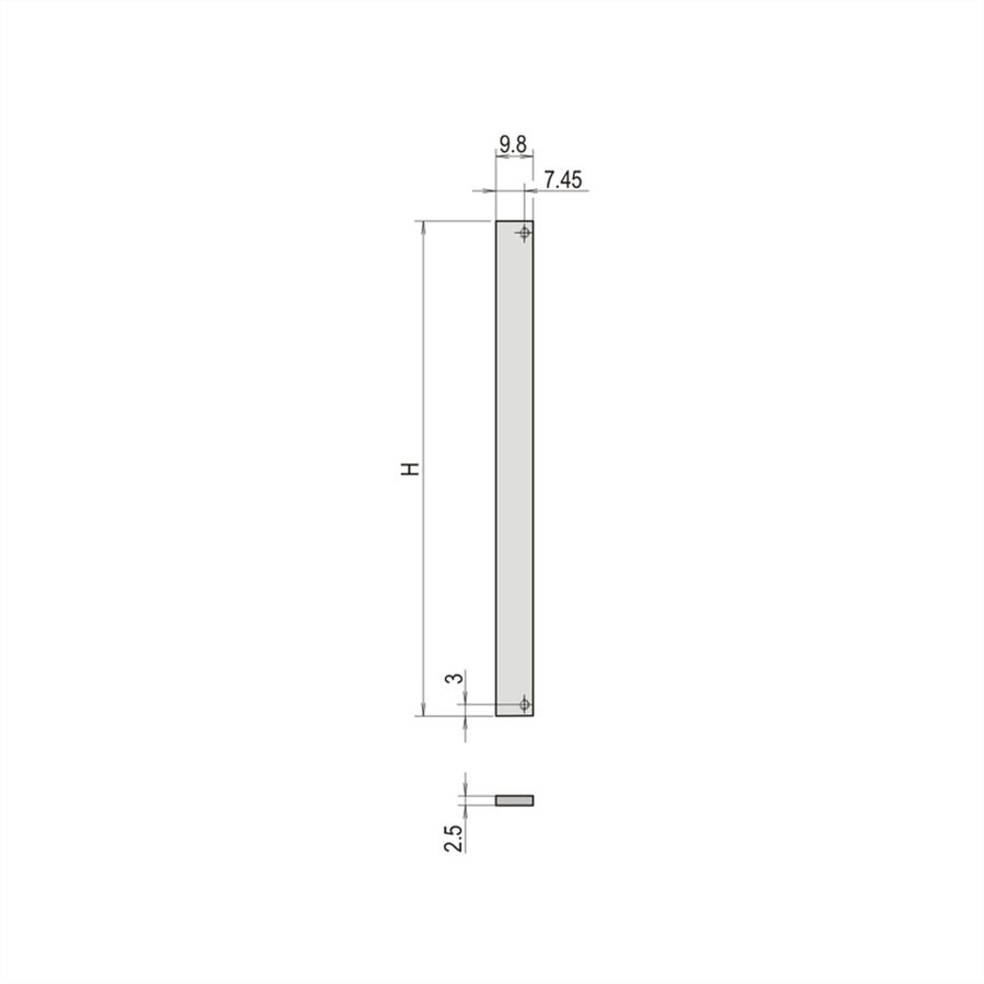 SCHROFF Front Panel, Unshielded, Screw Assembly 2 U, 84 HP, 2.5 mm, Al, Anodized