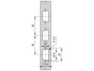 SCHROFF 19" Front Panel With D-Sub Cutout, 1x9-pin, 3U, 4 HP, 2.5 mm, Al, RAL 7035