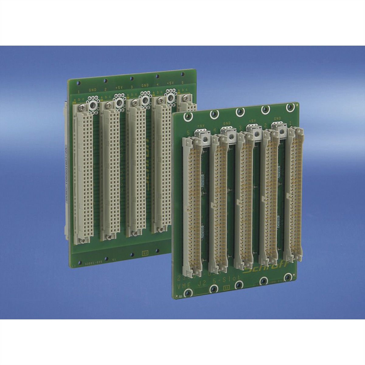 SCHROFF VMEbus J1 Rug EDC, 3 HE, 15 Slots