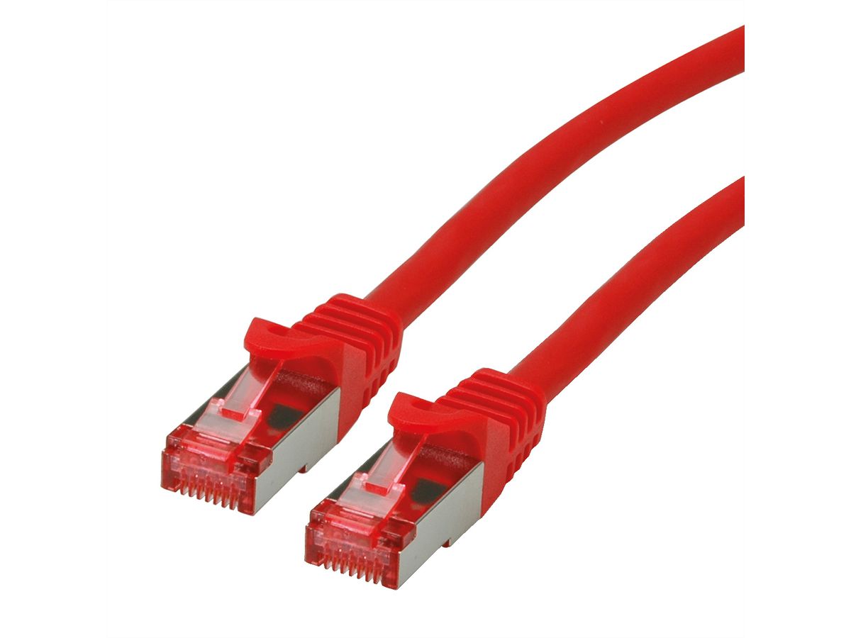 ROLINE S/FTP Patch Cord Cat.6 Component Level, LSOH, red, 0.5 m