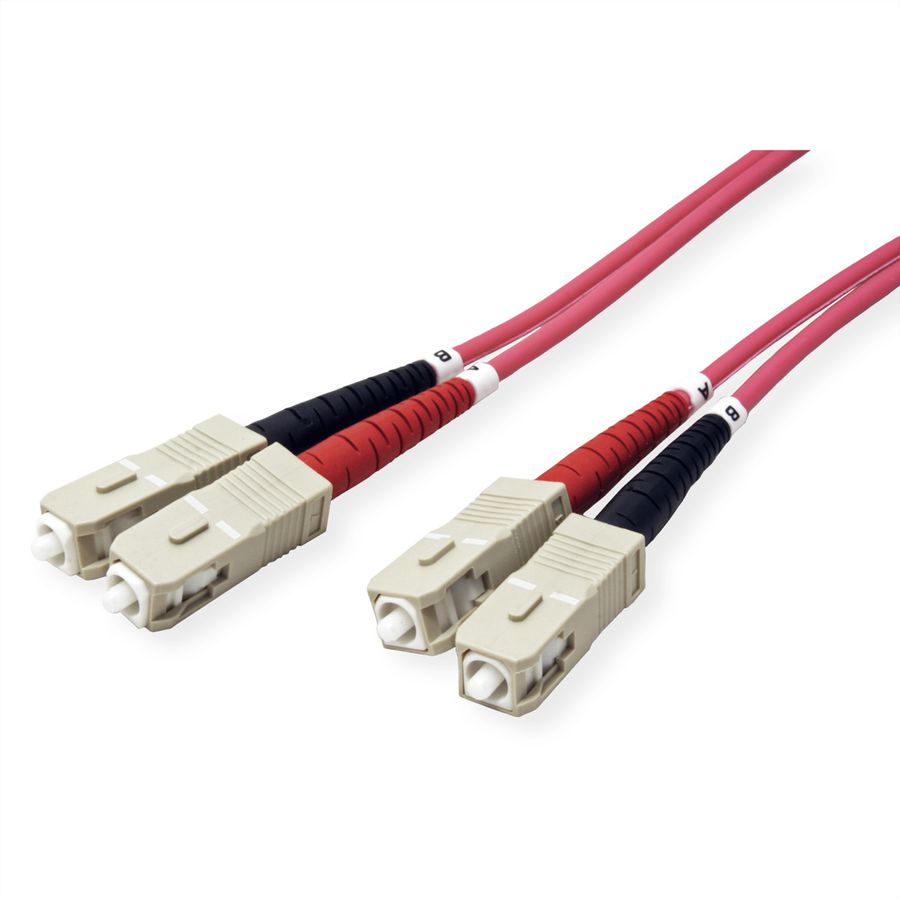 Quality LWL-Kabel duplex 50/125µm OM4 SC/SC, 2 m