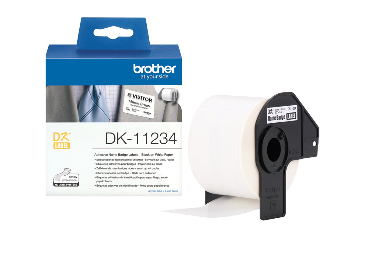 Brother DK-11234 printeretiket Wit Zelfklevend printerlabel