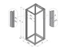 SCHROFF Novastar kastframe, Slim-Line, 12 U 553W 1000D