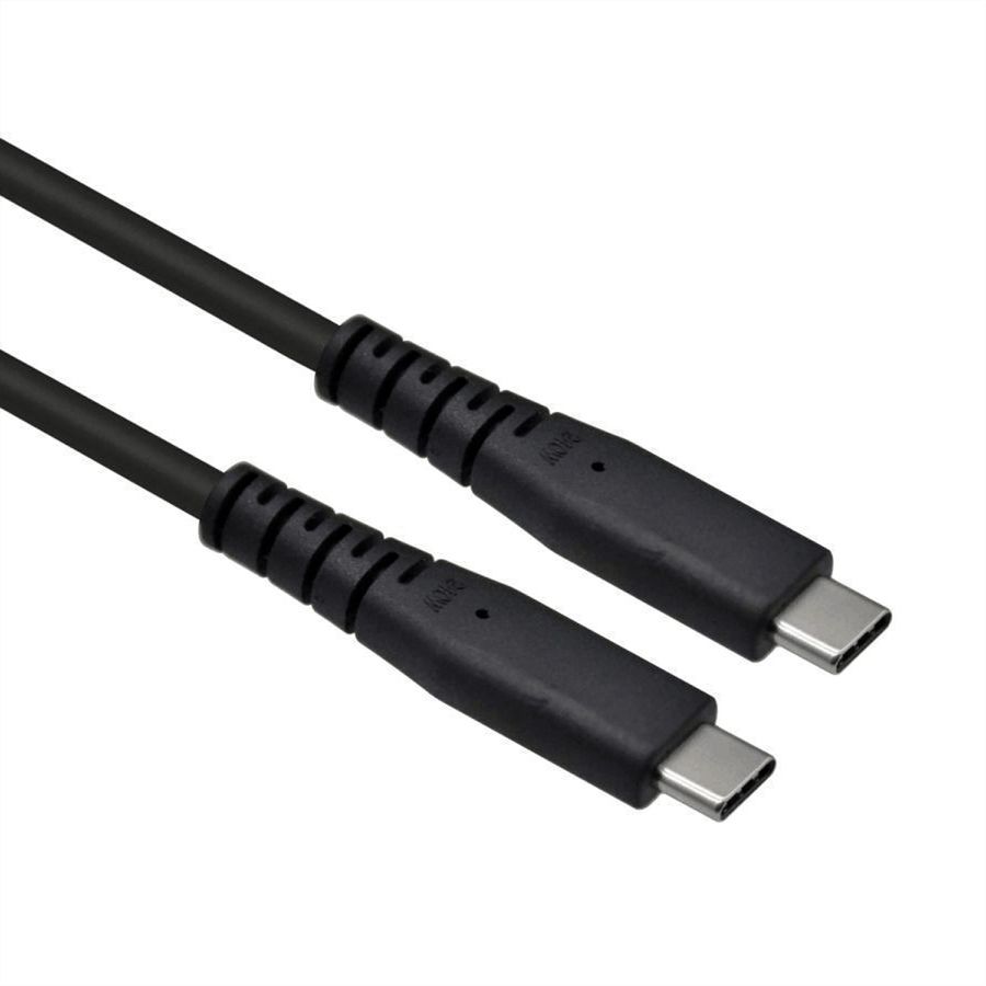 ROLINE Cable USB4 Gen2x2, C-C, M/M, 4K UHD-1, 20Gbit/s, 240W, black, 3 m