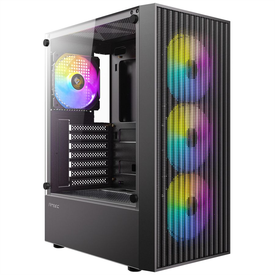 ANTEC AX27 RGB Elite PC case Midi Tower Gaming ATX, black