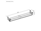 ROLINE Easy2Open kabelgoot, Montage onder tafel, wit, 85,8 cm