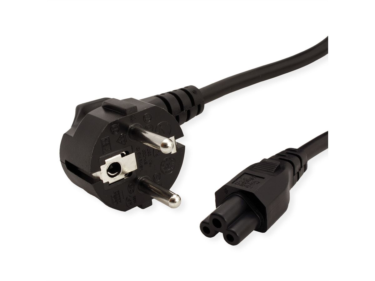 VALUE Power Cable, straight Compaq Connector, black, 3 m