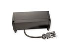 BACHMANN DESK2 2xUTE 1xUSB A/C 22W, GST18 RAL9005, schwarz, 0,2 m