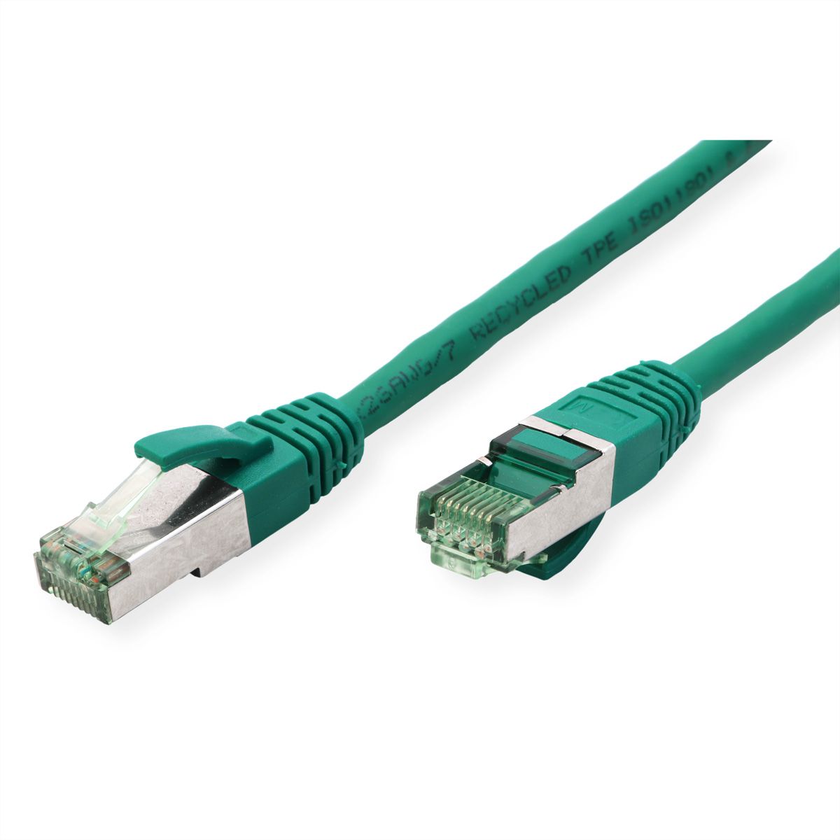 ROLINE RM Patchkabel Cat.6A S/FTP (PiMF), groen, 0,5 m