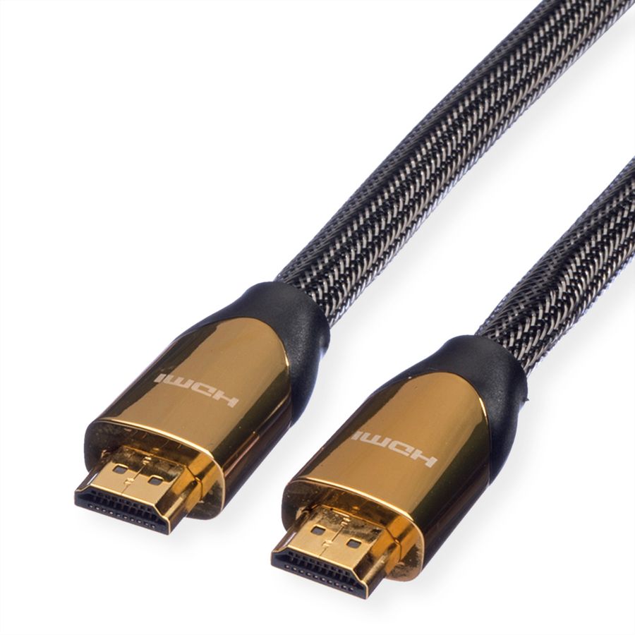 ROLINE PREMIUM HDMI Ultra HD Kabel met Ethernet, M/M, zwart, 2 m