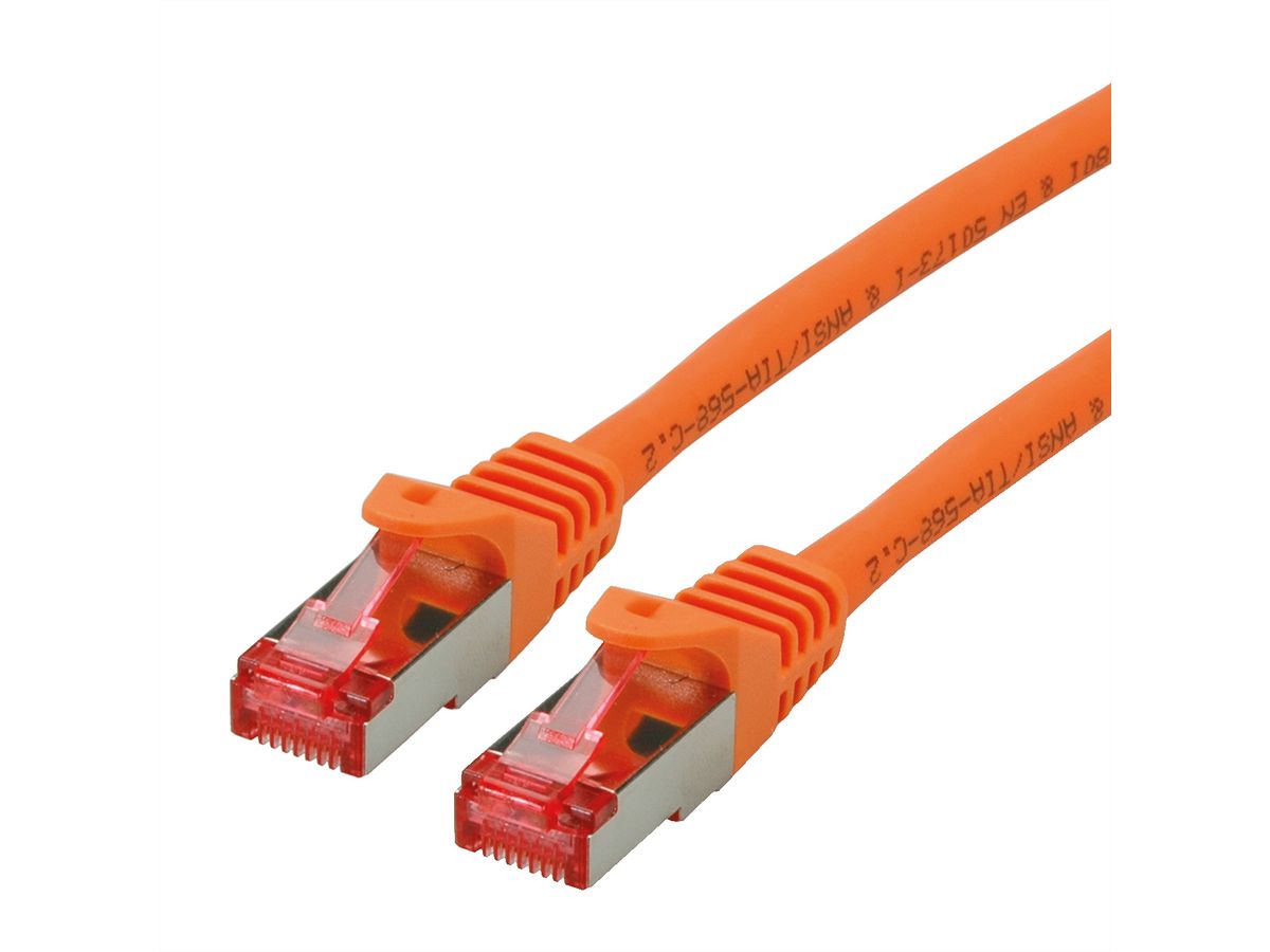 ROLINE S/FTP Patch Cord Cat.6 Component Level, LSOH, orange, 3 m