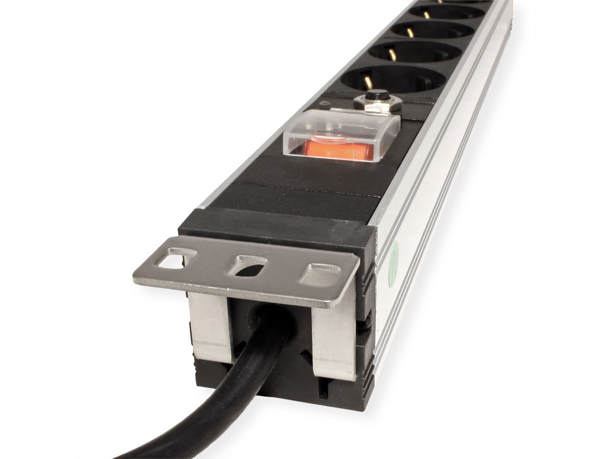 VALUE 19" PDU for Cabinets, 7x, 4000W, CEE 7/7 German Type Plug, 3 m