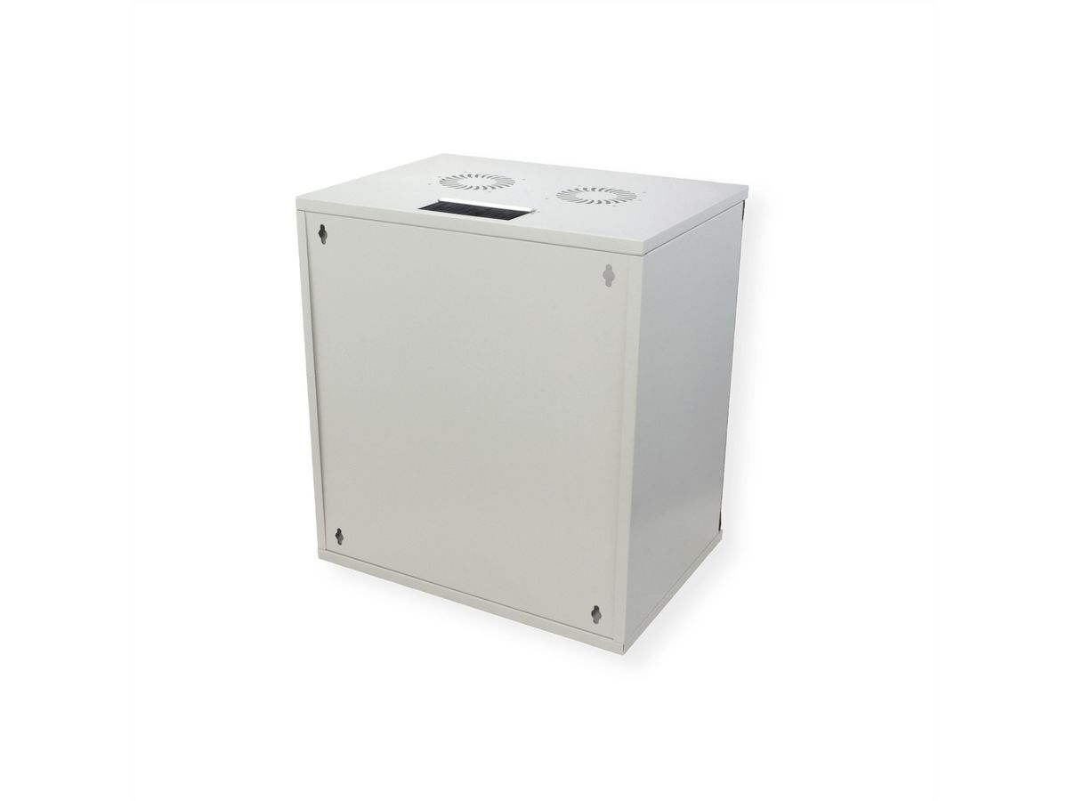 ROLINE 19-inch wall-mounted housing Basic 12 U, 540x400 WxD kit grey