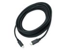 ROLINE Cable USB 3.2 Gen2 Compatible, PD (Power Delivery) 85W, with Emark, C-C, M/M, black, 7 m