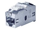 BACHMANN Keystone CAT6 klasse Ea STP koppeling RJ45 afgeschermd 10GBit, metallic