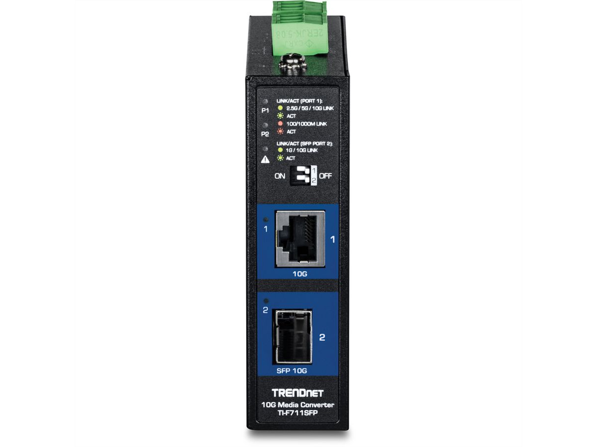 TRENDnet TI-F711SFP Industrial Medienkonverter 10G SFP+