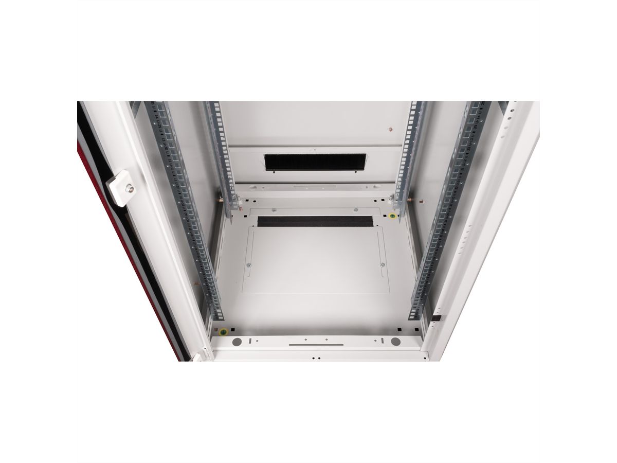 ROLINE 19-inch netwerkkast Pro 42 U, 600x600 BxD Glazen deur grijs