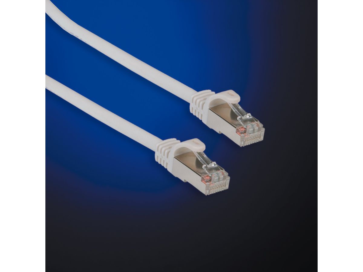 VALUE S/FTP Patch Cord Cat.6 (Class E), halogen-free, grey, 1 m