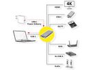VALUE USB Type C Docking Station, HDMI 4K60 , 4x US3.2Gen1 (1x C + 3x A), 1x PD, 1x SD/TF, 1x RJ45, 1x 3.5mm