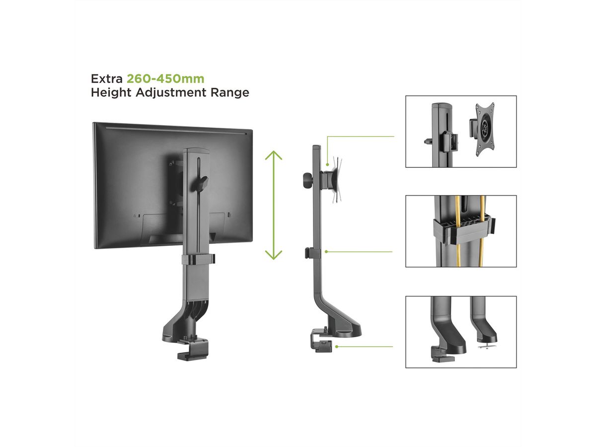 VALUE LCD-monitorhouder, klein formaat