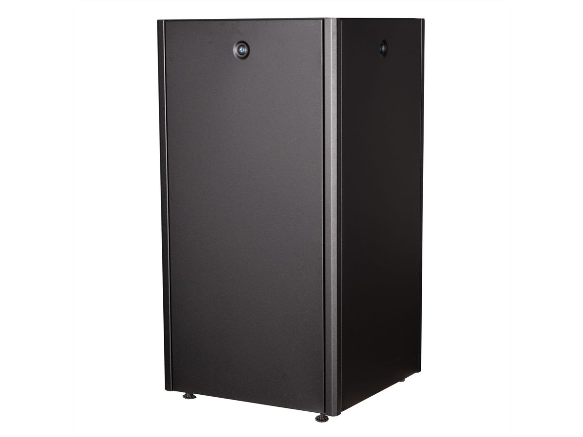 ROLINE 19-inch netwerkkast Basic 22 U, 600x600 BxD Glazen deur zwart