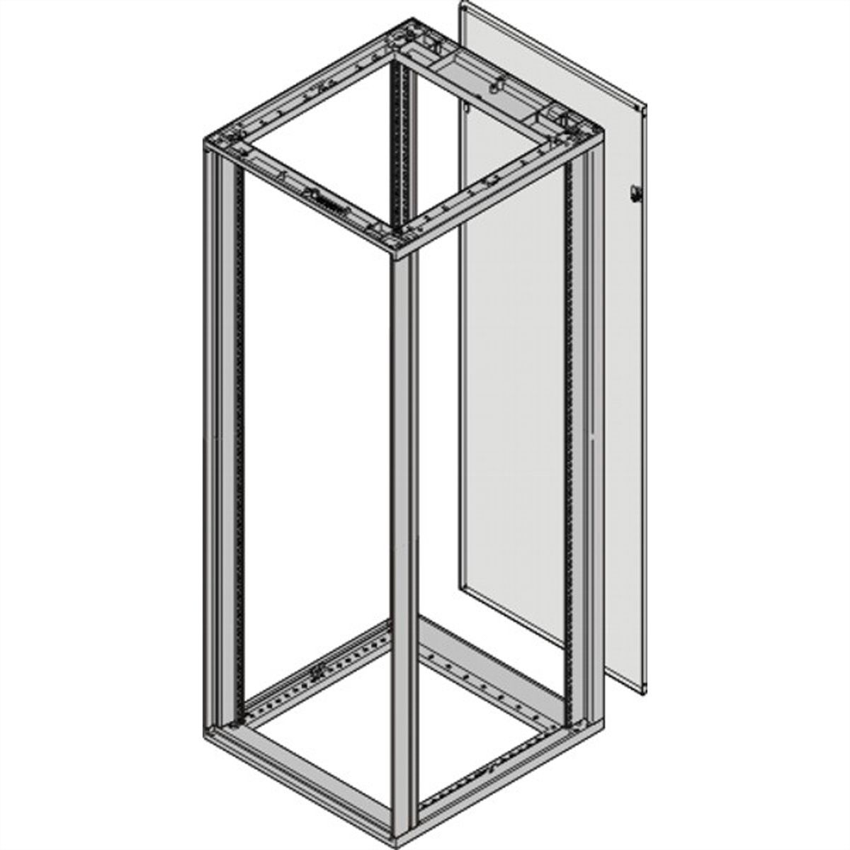 SCHROFF Novastar Rear Panel Full Height, RAL 7035, 47 U 553W