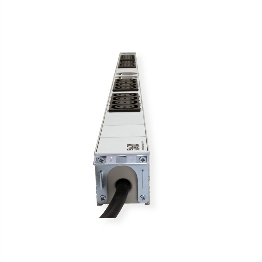 BACHMANN IT PDU ALU 1U 16x C13 4x earthing contact CEE 16A blue